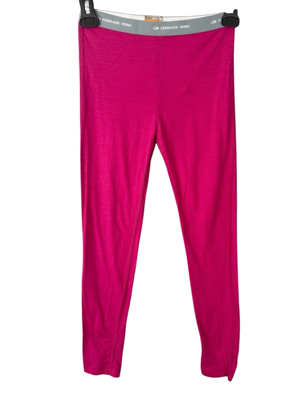 icebreaker Girl's Merino Wool Leggings Pink Outdoors Baselayer 9/10
